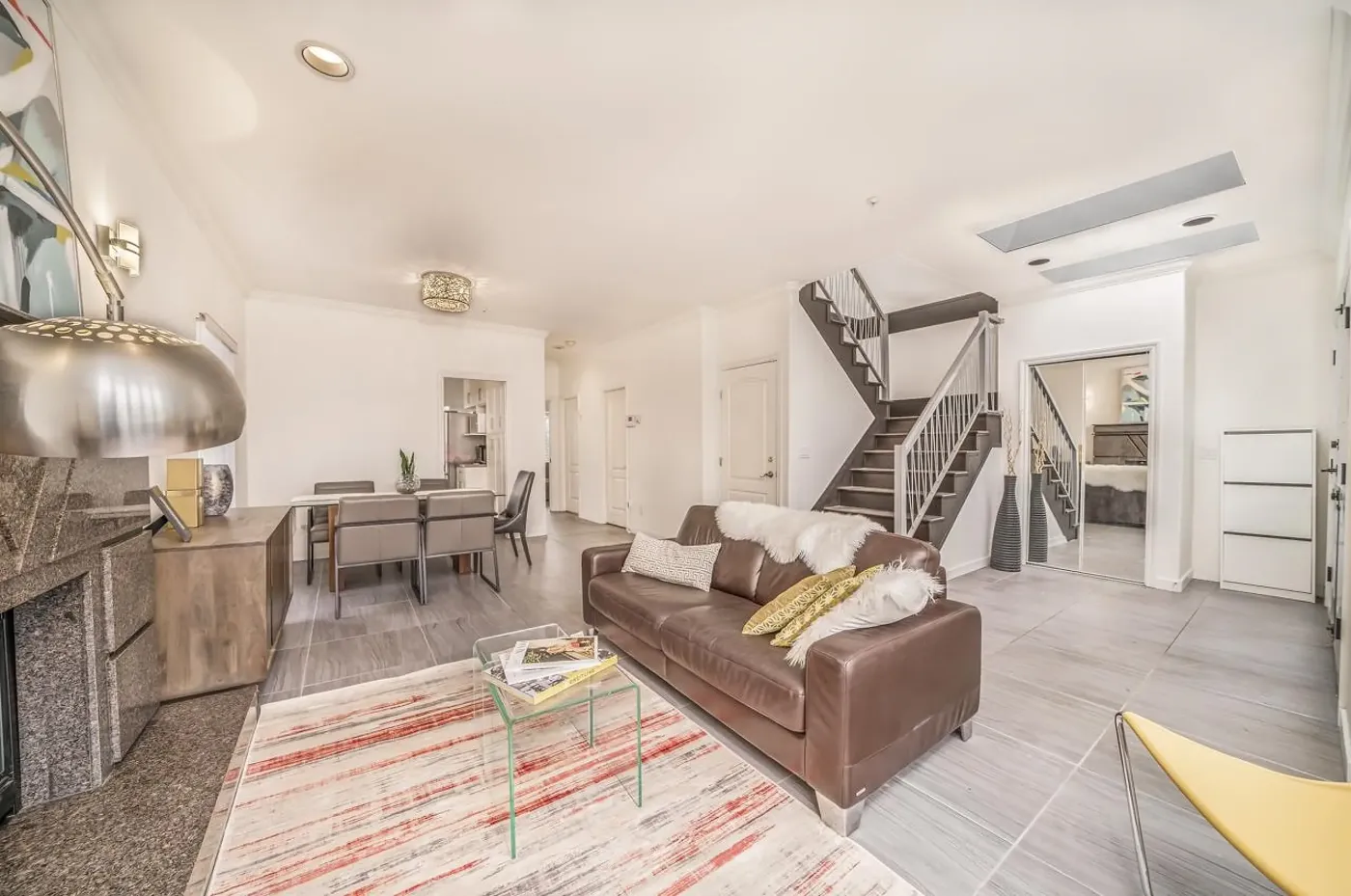 Open living and dining area at 3108 East 6th Ave